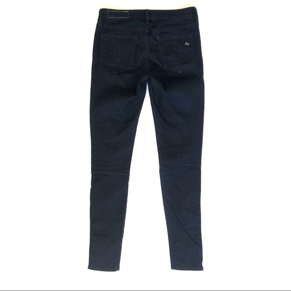 Rag & Bone black Devi skinny jeans with zipper hem - Picture 3 of 7